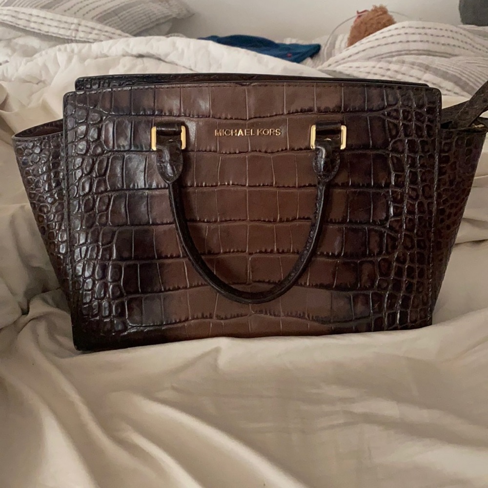 MICHAEL KORS ll SELMA SNAKESKIN BAG